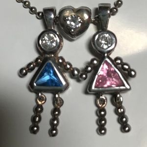 Birthstone Baby Charm Necklace